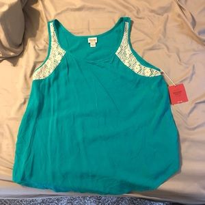 Mossimo Tank Top with crochet accent